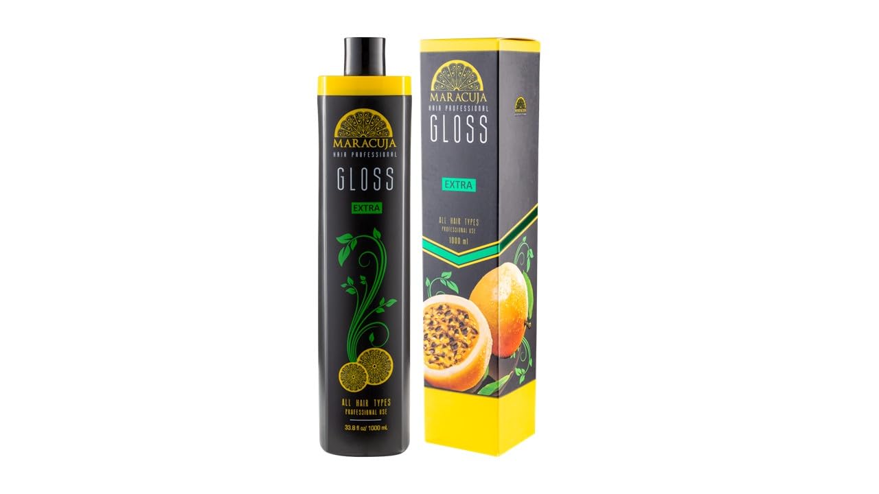 Maracuja Extra Gloss - Passion Fruit Treatment Complex Blowout - Brazilian Keratin - Formaldehyde Free - Hair Straightening. 33.8 fl oz