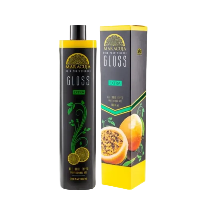 Maracuja Extra Gloss - Passion Fruit Treatment Complex Blowout - Brazilian Keratin - Formaldehyde Free - Hair Straightening. 33.8 fl oz