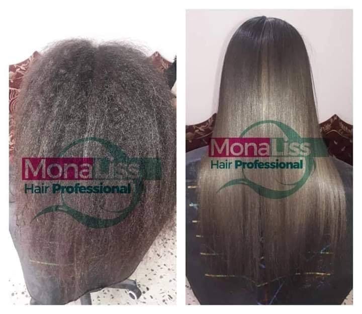Monaliss Hair Professional Max Blond Formaldehyde Free Hair Straightening 3.38 fl oz
