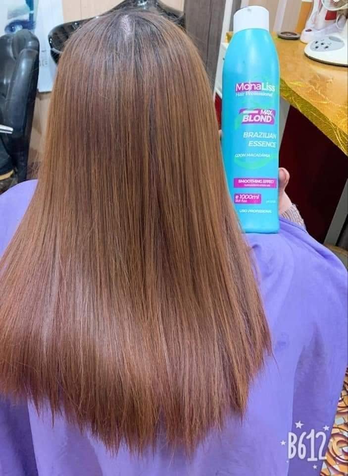 Monaliss Hair Professional Max Blond Formaldehyde Free Hair Straightening 33.8 fl oz