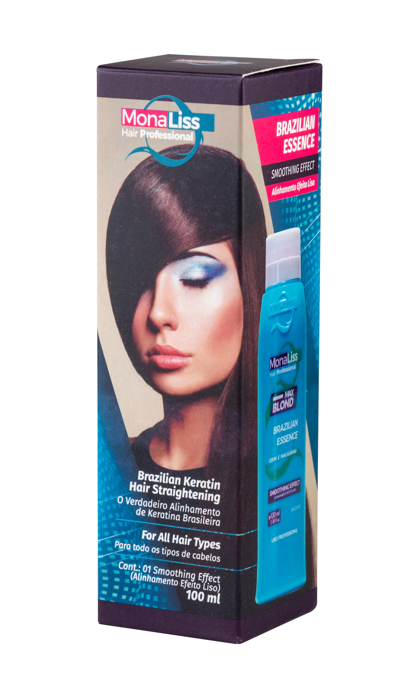 Monaliss Hair Professional Max Blond Formaldehyde Free Hair Straightening 3.38 fl oz