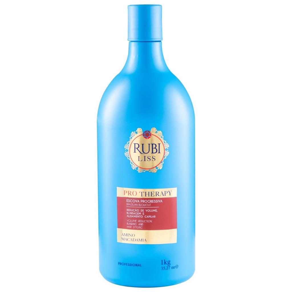 Rubi Liss Hair smoothing treatment with anti-frizz action for volume reduction, protective sealing, and hair straightening 33.8 fl oz
