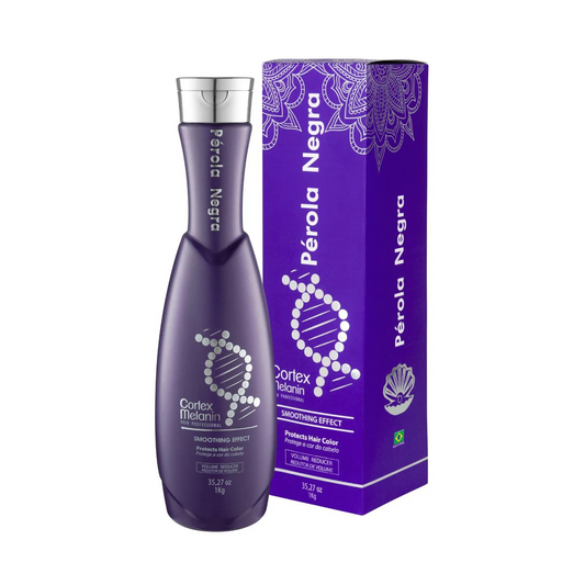 Perola Negra Cortex Melanin Smoothing Effect - Treatment Complex Blowout - Protects Hair Color - Volume Reducer 35.27 oz